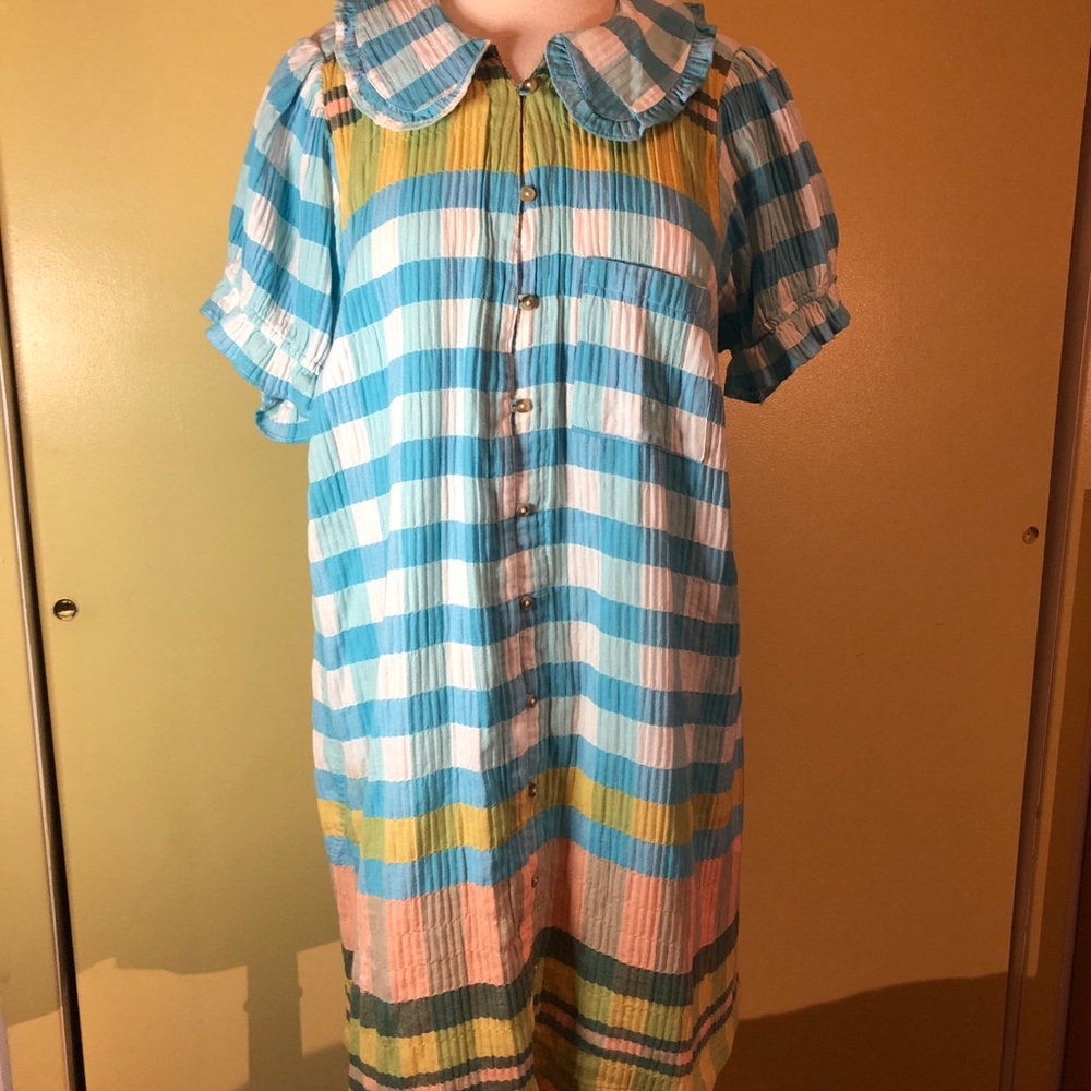 Pilcro Anthropologie The Kiera Mini Shirt Dress 1X NWOT - Picture 4 of 14